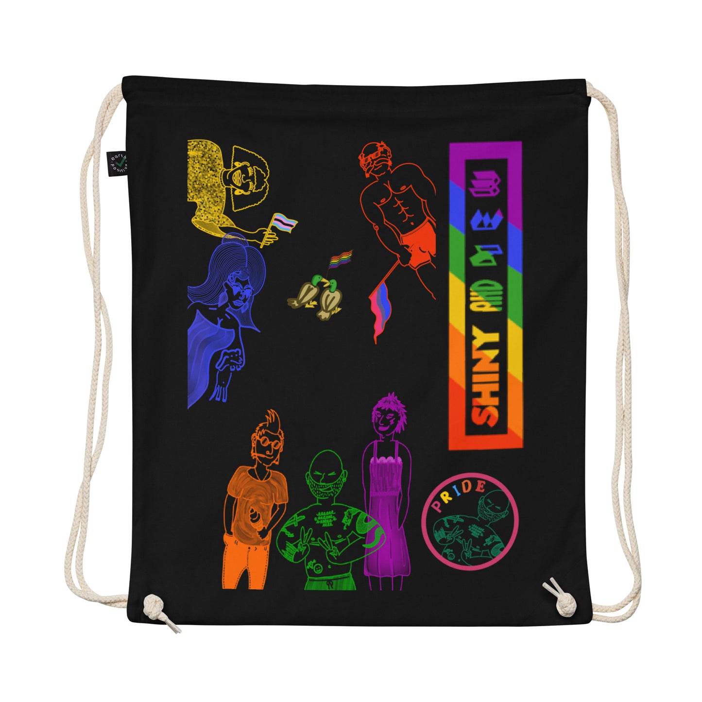 Organic cotton drawstring bag