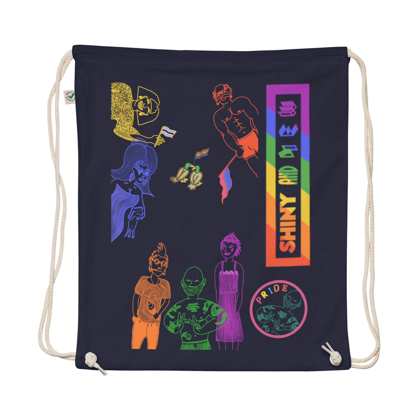 Organic cotton drawstring bag