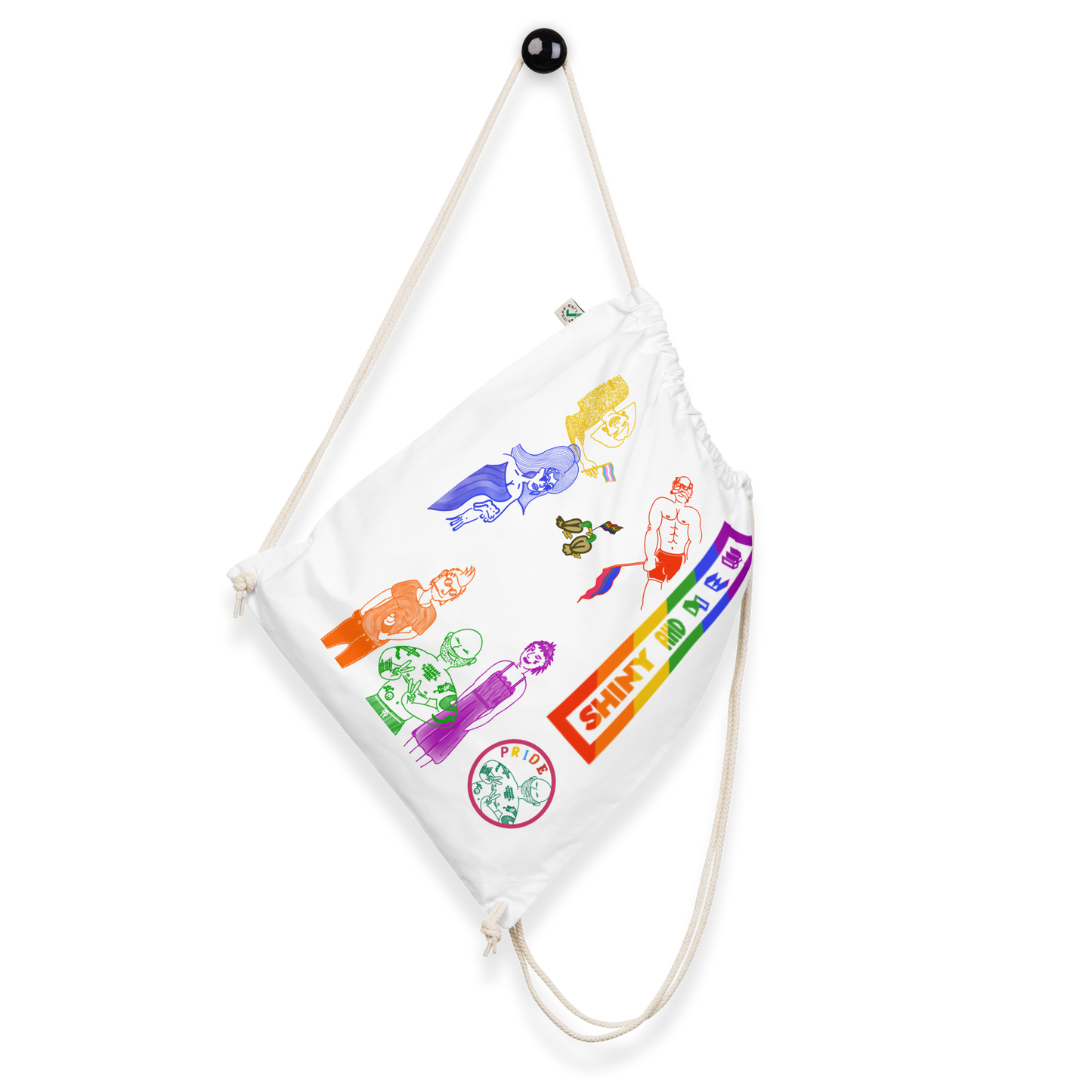 Organic cotton drawstring bag