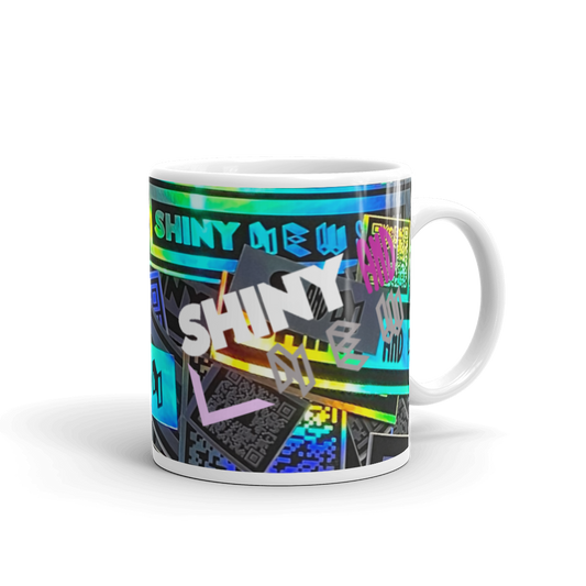 White glossy mug