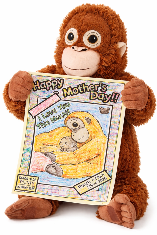 Punch The Viral Monkey Mothers Day Card