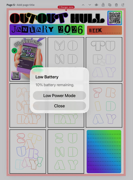 Free weekly planner