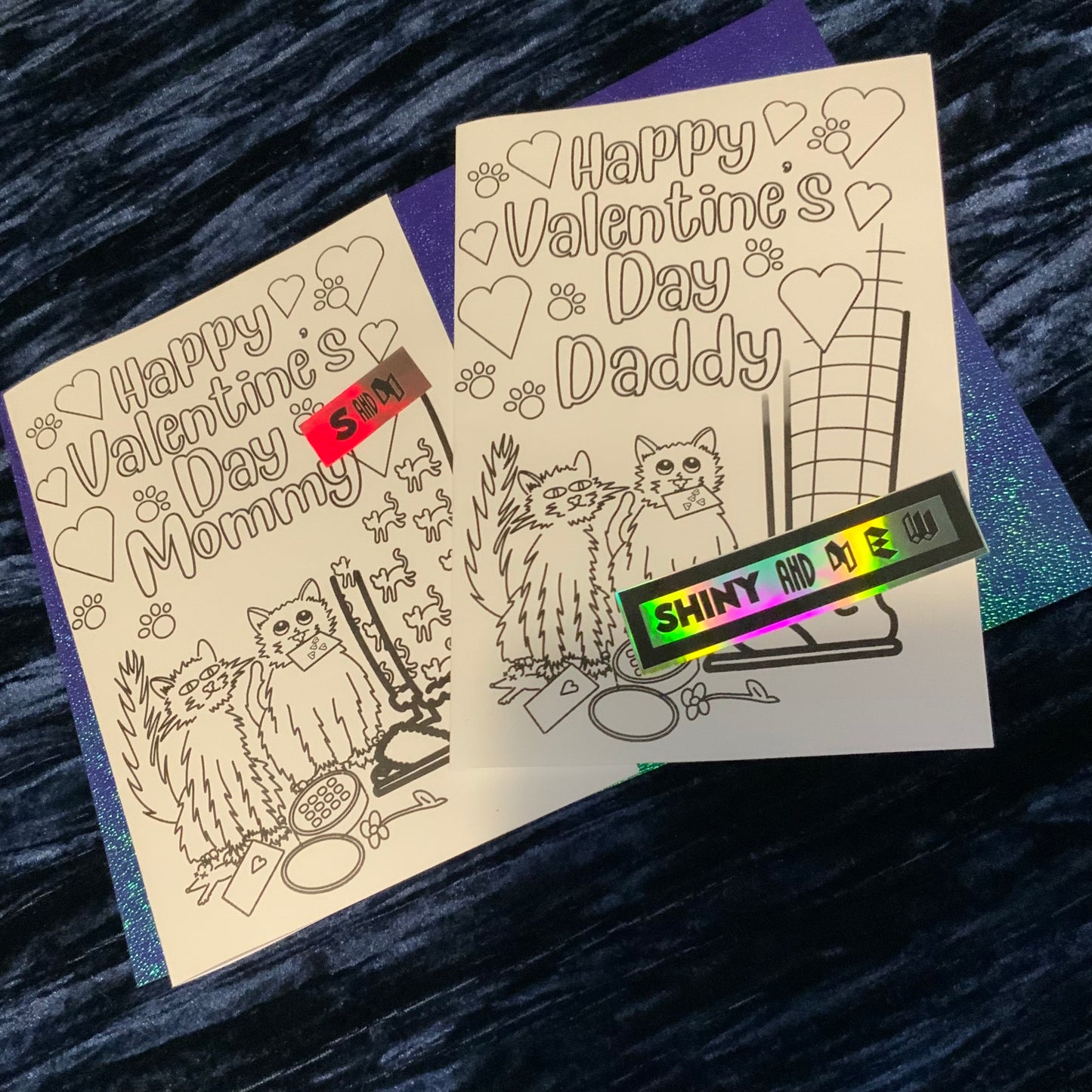 Print at home and colour in Valentine’s Day card (Mommy)