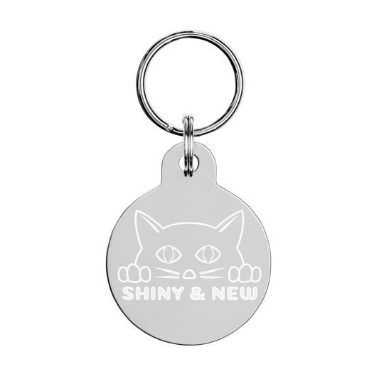 Engraved pet ID tag