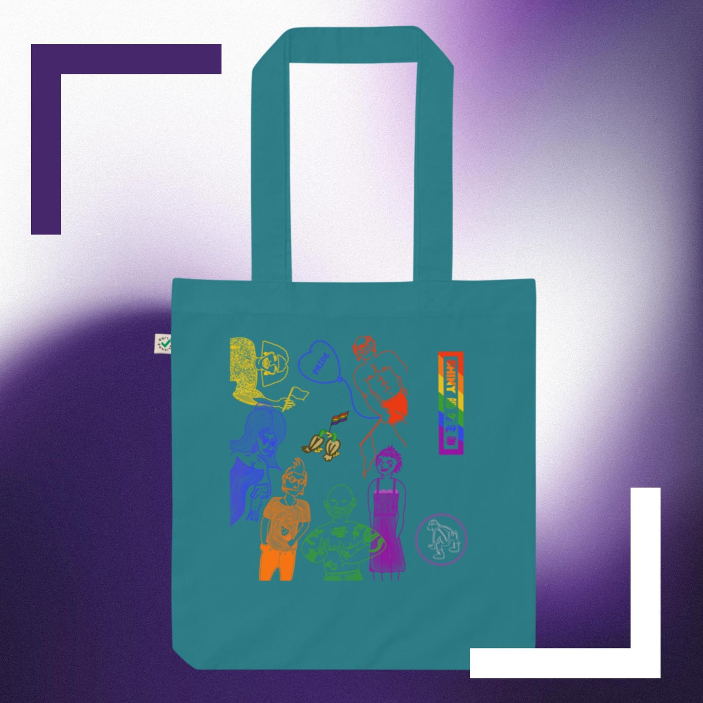 Organic fashion tote bag