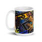 White glossy mug